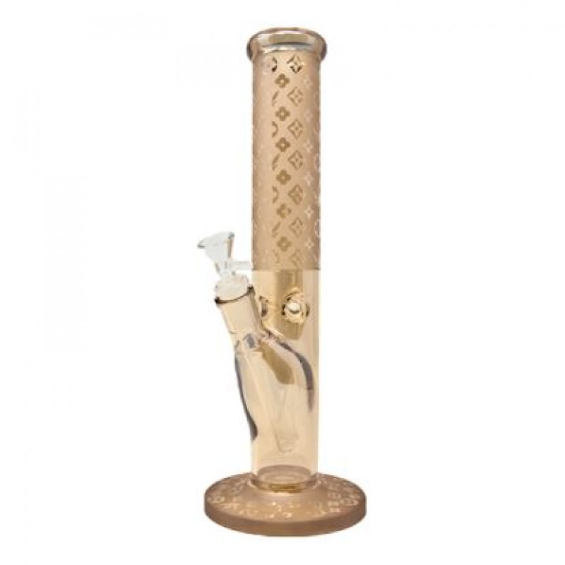 14" LV Flat-Base Straight-Shooter w/ Glass On Glass Downstem